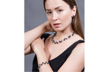 Blue Braided Freshwater Pearl Bracelet 7mm-Pearl Rack