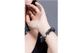 Blue Freshwater Keshi Pearl and Crystal Bracelet-Pearl Rack