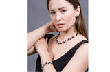 Braided Blue Freshwater Pearl Necklace 7mm-Pearl Rack