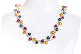 Braided Multi-Color Freshwater Pearl Necklace 7mm-Pearl Rack