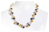 Braided Multi-Color Freshwater Pearl Necklace 7mm-Pearl Rack