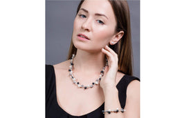 Braided Multi-Color Freshwater Pearl Necklace 7mm-Pearl Rack