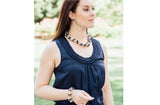Double Strand Twisted with Crystal Freshwater Pearl Bracelet-Pearl Rack