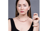 Double Strands Irregular Purple Freshwater Pearl Necklace-Pearl Rack