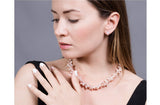 Double Strands Irregular Purple Freshwater Pearl Necklace-Pearl Rack