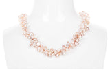 Double Strands Irregular Purple Freshwater Pearl Necklace-Pearl Rack