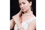 Double Strands Irregular White Freshwater Pearl Necklace-Pearl Rack