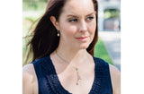 Freshwater Pearl and Sterling Silver (925) Lariat Necklace 9x10mm-Pearl Rack