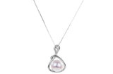 Freshwater Pearl Pendant and Sterling Silver (925) Chain Necklace 12mm-Pearl Rack