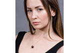 Irregular Brown Freshwater Pearl Pendant and Sterling Silver (925) Chain Necklace 13mm-Pearl Rack