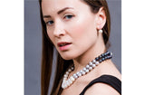 Multi-Color Double Strand Layer Freshwater Pearl Necklace 10mm-Pearl Rack