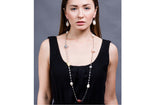 Multi-Color Freshwater Baroque Pearl Long Chain Necklace-Pearl Rack