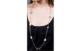 Multi-Color Freshwater Baroque Pearl Long Chain Necklace-Pearl Rack