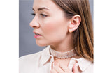 Peach Freshwater Pearl Stud Earrings Sterling Silver 12mm-Pearl Rack