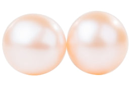 Peach Freshwater Pearl Stud Earrings Sterling Silver 5mm-Pearl Rack