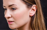 Peach Freshwater Pearl Stud Earrings Sterling Silver 8mm-Pearl Rack