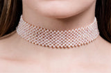 Pink Freshwater Pearl Choker 4mm-Pearl Rack