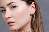 Pink Freshwater Pearl Stud Earrings Sterling Silver 5mm-Pearl Rack