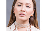 Pink & White Freshwater Pearl Choker 4mm-Pearl Rack