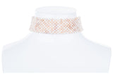 Pink & White Freshwater Pearl Choker 4mm-Pearl Rack