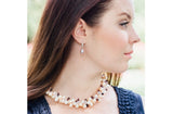 Rice Shape Purple Cultured Freshwater Pearl Dangle Drop Earring with Sterling Silver 9mm-Pearl Rack