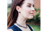 Single Strand Peacock Green Freshwater Coin Pearl Necklace-14-15mm-Pearl Rack