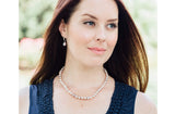 Single Strand Pink/Purple Freshwater Pearl Necklace 8mm-Pearl Rack