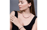 Single Strand Pink/Purple Freshwater Pearl Necklace 8mm-Pearl Rack