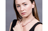 Single Strand Pink/Purple Freshwater Pearl Necklace 9-10mm-Pearl Rack