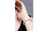 Single Strand Purple Freshwater Pearl Bracelet 9-10mm-Pearl Rack
