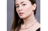 Single Strand Purple Freshwater Pearl Necklace 6mm-Pearl Rack