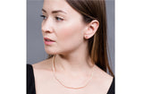 Single Strand Rice Shape Peach Freshwater Pearl Necklace 4mmx5mm-Pearl Rack