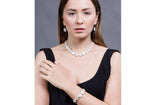 Single Strand White Freshwater Coin Pearl Necklace 14-15mm-Pearl Rack