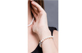 Single Strand White Freshwater Pearl Bracelet 8mm-Pearl Rack