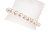 Single Strand White Freshwater Pearl Bracelet 8mm-Pearl Rack