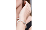 Single Strand White Freshwater Pearl Bracelet 9-10mm-Pearl Rack