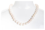 Single Strand White Freshwater Pearl Necklace 9-10mm-Pearl Rack