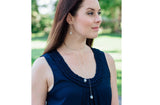 Sterling Sliver Freshwater Pearl Chain Necklace-Pearl Rack