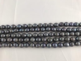 Strand Of Loose Baroque Pearls 12-14mm Peacock Blue-Pearl Rack