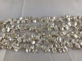 Strand Of Loose White Keshi Pearls-Pearl Rack