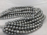 Strands Of Loose Pearls 11mm Off-Round Grey-Pearl Rack