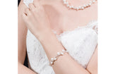 White Braided Freshwater Pearl Bracelet 7mm-Pearl Rack