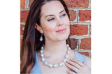 White Freshwater Baroque Pearl Necklace-Pearl Rack
