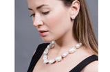 White Freshwater Baroque Pearl Necklace-Pearl Rack