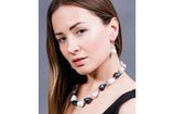White Freshwater Baroque Pearl Necklace and Earrings Set-Pearl Rack