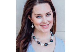 White Freshwater Baroque Pearl Necklace and Earrings Set-Pearl Rack