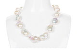 White Freshwater Baroque Pearl Necklace-Pearl Rack