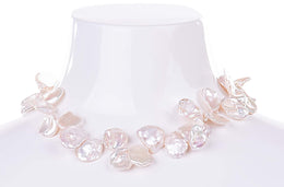 White Freshwater Keshi Pearl Choker-Pearl Rack