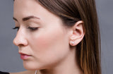 White Freshwater Pearl Stud Earrings Sterling Silver 5mm-Pearl Rack