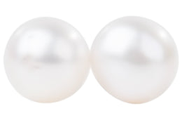 White Freshwater Pearl Stud Earrings Sterling Silver 5mm-Pearl Rack